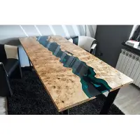 AEA Tische epoxid harz esstisch holz massive möbel epoxy tisch giessharz wasserfall