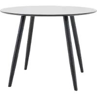 Furnlux Classic FURNLUX Table à manger Plaza Black 100cm / Hauptfarbe : Schwarz / Abmessungen : 100 x 100 x 75 cm