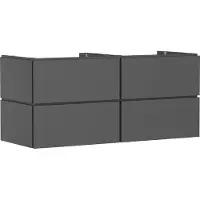 Hansgrohe Xilesa E meuble sous-lavabo, 4 tiroirs PushOpen, pour plan de toilette découpe au centre, 1375x550x620mm, 54306760