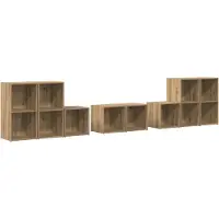 Syfax Ensemble de meubles TV 8 pcs Chêne artisanal Bois d'ingénierie