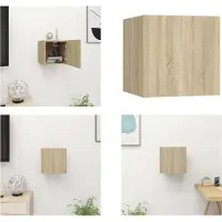 vidaXL Armoire TV murale Chêne Sonoma 30,5x30x30 cm - Armoire TV - Armoire TV - Armoires TV
