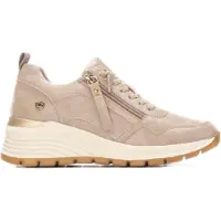 Refresh pour femme. 17293802-CAMEL Baskets 172938 marron (40), 1 à 3 cm, Lacets, Fermeture éclair, Casuel