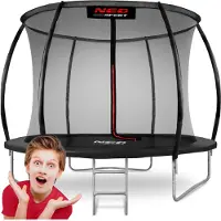 Neo-Sport Trampoline De Jardin Profilé 8Ft/252Cm Avec Filet Intérieur