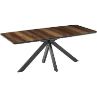 Xl Moebel Gmbh Table de salle à manger de haute qualité Coin repas Meubles de salle à manger Table en bois brun