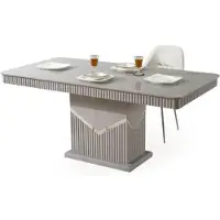 Xl Moebel Gmbh Table de salle à manger grise moderne de luxe Meubles salle à manger aménagement bois design