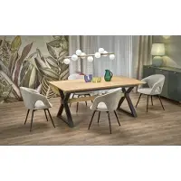 Halmar Table extensible HENRY naturel / noir