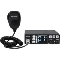 Retevis MB63 Radio CB, écran LCD Radio CB, AM/FM, longue portée, SQ/ASQ, VOX, EMG CH9/19, Radio amateur pour les camions (1 pièce,Noir)