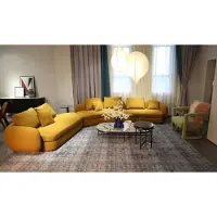 AEA Wohnzimmer Luxus Möbel Ecksofa L-Form Couch Design Polsterung Textil