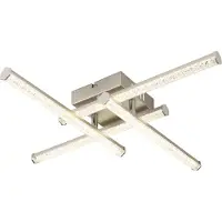Globo Lighting Plafonnier plastique nickel mat, LED