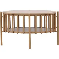 Ebuy24 Rubbo table basse 1 étagère nature.
