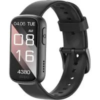 INF Montre connectée multifonction compatible avec Da Fit — Écran 1.47-inch carré TFT, IP68, appels Bluetooth, batterie 150mAh Le noir