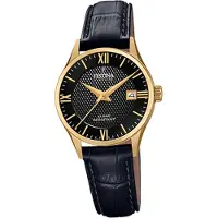 Festina cuir femme montre F20011/4 montre-bracelet noir Swiss Made D2UF20011/4