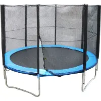 Springos Jeu de trampolines avec filet de protection 366 cm