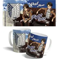 POPbuddies Kubek Attack on Titan "Odpocznij Teraz, Walcz Później" 325 ml