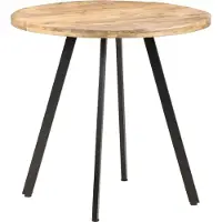 Prolenta Maison Exclusive - Table à manger 80 cm en bois de manguier brut