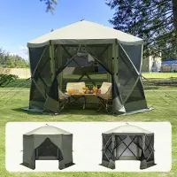 StarTech.com Tente de jardin pliante - tente de fête Popup pour 6 personnes - 3,05x3,05x2,29m - résistante aux intempéries et facile à monter