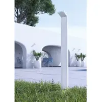 Beneito Faure Borne, Luminaire Extérieur Moderne À Led Ip54 9W 60Cm Blanc Cct 2200K/2700K/3000K Marche/Arrêt