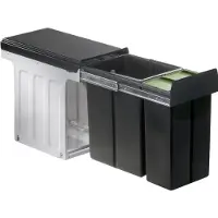 Wesco WescoDouble 30 DT. Collecteur de déchets, anthracite. - Poubelle