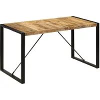 Prolenta Maison Exclusive - Table à manger 140 x 70 x 75 cm en bois massif de manguier