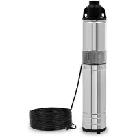 Eberth 4" Pompe de puits profond Pompe de puits en acier inoxydable, électrique 750W, diamètre 4 pouces (10cm), filetage de raccordement 1 1/2 pouce