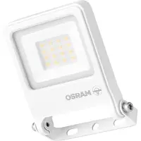 Osram ENDURA FLOOD PC Projecteur LED 10W, 3000K blanc chaud, 1000 lumens, IP65 blanc, matériau recyclé, étrier de montage 180°, blanc