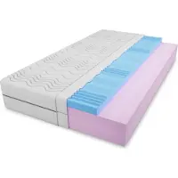 Furnlux Classic FURNLUX Matelas sans ressorts Rumba White 120x200cm / Hauptfarbe : Weiß / Abmessungen : 120 x 200 x 14 cm