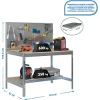 Simonwork (bancos De Trabajo) Établi Bt2 1445x1510x610 Mm