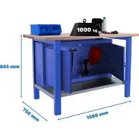 Simonwork (bancos De Trabajo) Bt6 Pro Workbench 865x1500x750 Mm Bleu