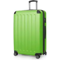 Hauptstadtkoffer - Spree Grande valise extensible XL Trolley Bagage de soute, Check-In Luggage Hardcase, Trolley de voyage 4 roulettes, TSA, 75cm, 119 L,Vert clair