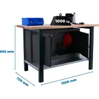 Simonwork (bancos De Trabajo) Bt6 Pro Workbench 865x1500x750 Mm Bleu