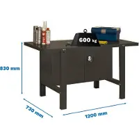 Simon Rack Etabli Simonwork Bt6 Metal Cabinet 1200 Antracite Antracite 830x1200x730 -