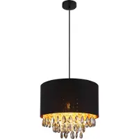 Globo Lighting Lampe à suspendre métal noir mat, 1x E27