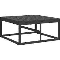 Syfax Mobilier de jardin noir 70 x 70 x 32 cm Métal