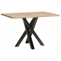 Mirjan 24 Table à manger extensible ZLAMA – noir / chêne artisan