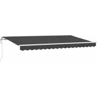 Syfax Auvent Rétractable Anthracite 400 x 200 cm tissu
