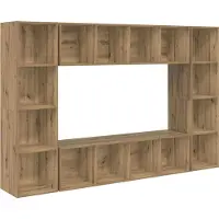 Syfax Ensemble meuble TV 4 pcs Marron 37 x 37 x 142,5 cm