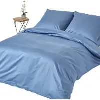 Homescapes Parure de lit bleu ciel, épaisseur de fil 1000, 240 x 220 cm