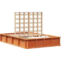Syfax Cadre de lit Cire marron 120 x 200 cm Bois de pin massif