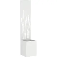 Syfax Écran de confidentialité de jardin Fretwork Blanc 32 x 150 cm