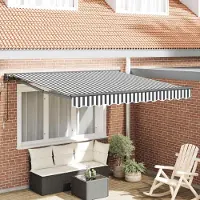 Prolenta Maison Exclusive - Cadre de store anthracite et blanc 300 x 250 cm