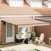 Prolenta Maison Exclusive - Tente de jardin bleue et orange 400 x 300 cm
