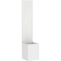 Syfax Écran de confidentialité de jardin Fretwork Blanc 32 x 150 cm