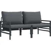 Syfax Mobilier de jardin 2 Pièce Anthracite 80 x 80 x 71 cm Acier