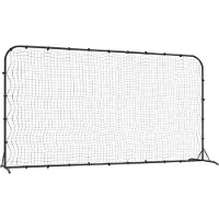Syfax Filet de rebond de football noir 366x90x183 cm PEHD
