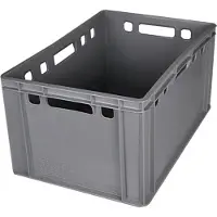 BURI 4x Eurofleischkiste gris E3 - également utilisable dans d'autres domaines