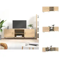 vidaXL Armoire TV Chêne Sonoma 150x30x50 cm Bois composite - Meuble TV