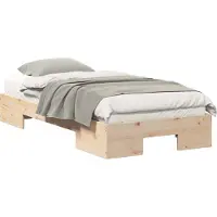 Syfax Cadre de lit Marron 100 x 200 cm