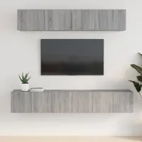 Prolenta Maison Exclusive - Ensemble de meubles TV 5 pcs Sonoma gris Bois d'ingénierie