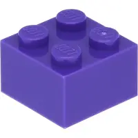 LEGO : 100x Stein 2x2 en violet foncé