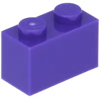 LEGO 250 pièces 3004 Brick 1x2 Part Basic Bricks 250 Violet foncé
